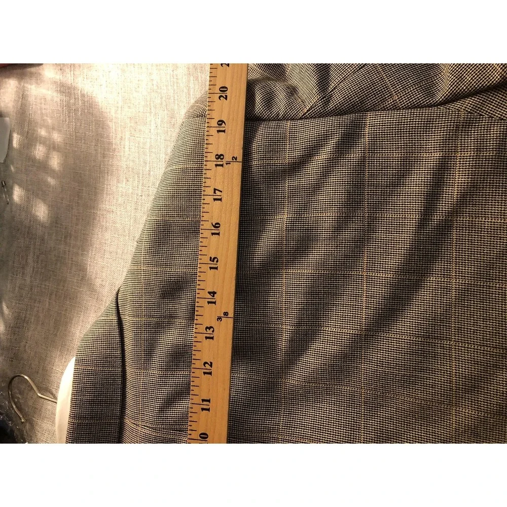 Jos. A. Bank Signature Sport Coat Mens 40R Gray Silk Wool Glen Plaid Blazer